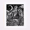 Cabin No 6 Hand-Pulled Relief Print