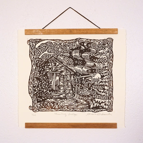 Hunting Lodge Hand-Pulled Relief Print
