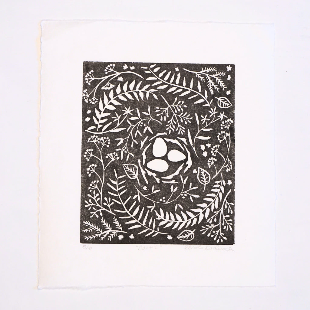 Nest I Hand-Pulled Relief Print