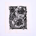 Snake in the Flowers Hand-Pulled Relief Print