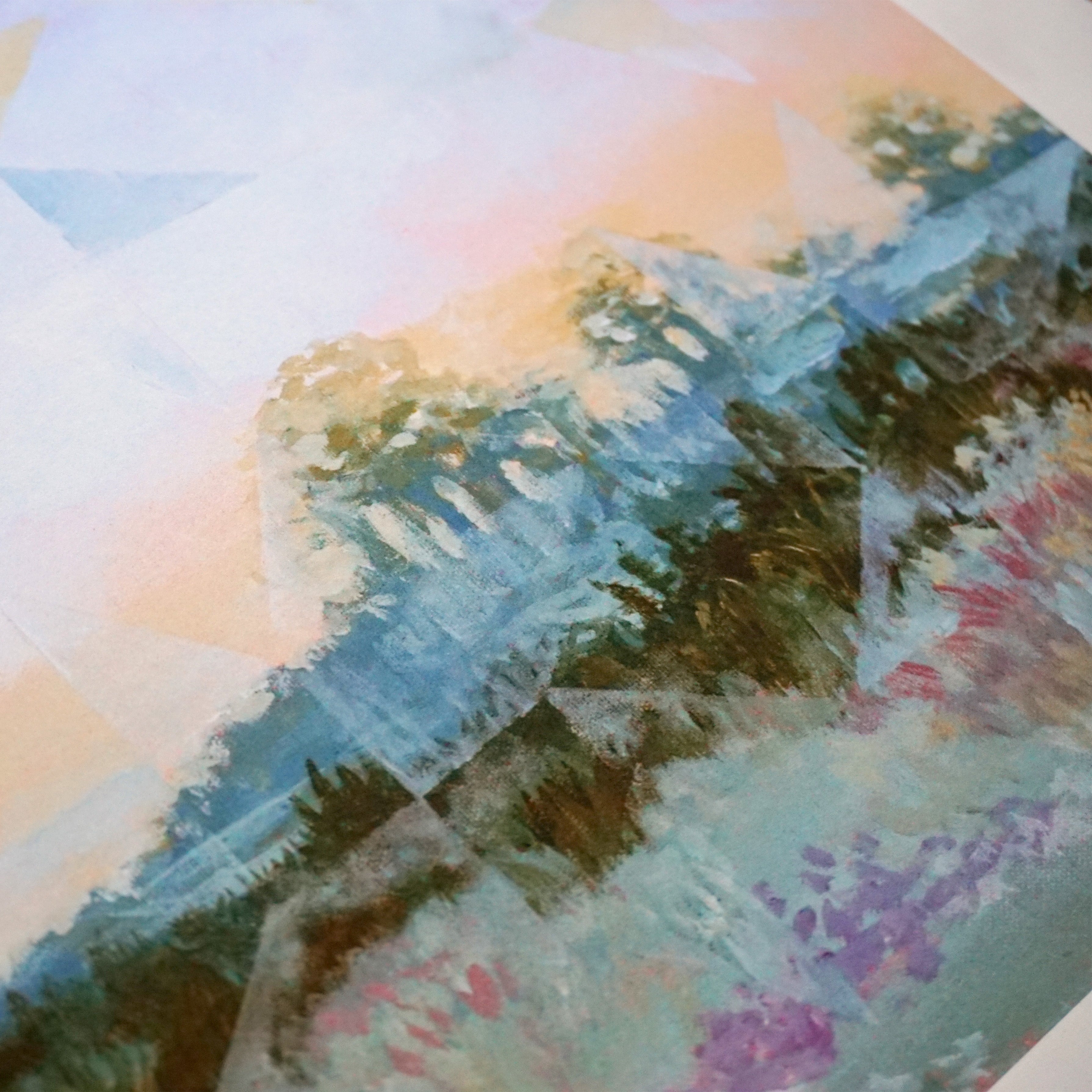 Quilted Landscape No. 1 Archival Fine Art Print