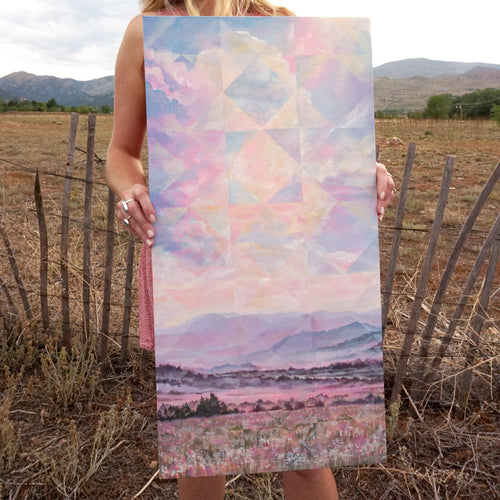 Original Painting - Quilted Landscape No. 2 - Acrylic on Canvas