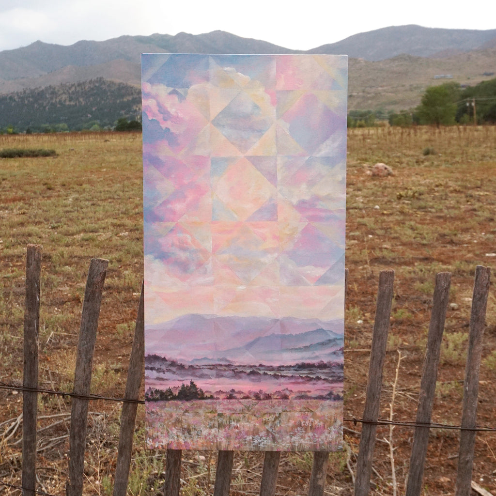 Original Painting - Quilted Landscape No. 2 - Acrylic on Canvas