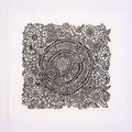 Snake in the Grass Hand-Pulled Relief Print